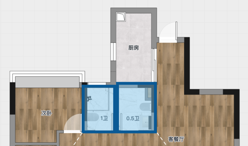 旧房改造增加卫生间